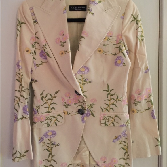 Dolce and Gabbana Blazer floral embroidery top - Picture 1 of 7